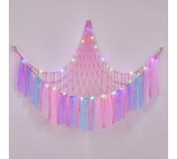Ellaseek Toy Hammock Soft Cuddly Toys Storage for Stuffed Animals Corner Hanging Net Soft Plushies Macrame Organiser for Girls Bedroom Accessories Kids Room Nursery Decor