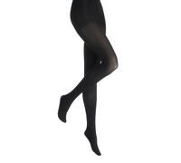 Elle 2 Pack Ladies 80 Denier Opaque Tights - Soft Stretchy Everyday Coverage - L - Black
