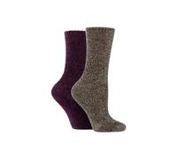 ELLE Women's 2 Pair Chenille Boot Socks in Medium Beige | Size: 4-8 Elle Medium Beige 4-8