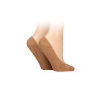 ELLE Women's 2 Pair Cushioned Sole Shoe Liners in Medium Beige | Size: 4-8 Elle Medium Beige 4-8