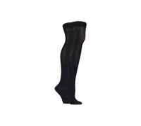 Elle Plain Bamboo Over The Knee Socks - 4-8 Ladies - Black