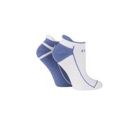 Elle 2 Pair Sports Cotton Cushioned Trainer Socks In Blue Blue 4-8