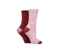 Elle 2 Pair Velvet Soft And Sparkle Boot Socks In Light Pink Light Pink 4-8