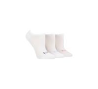 Elle 3 Pair Sport Mesh Bamboo No Show Socks In White White 4-8