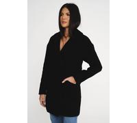 Elle Ladies Alice Wool Coat - Black - 42 - Black