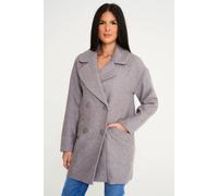 Elle Ladies Alice Wool Coat - Grey - 40 - Grey