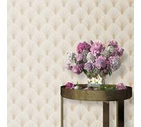 Elle Decoration AvantGarde Cream Vinyl Wallpaper by Erismann