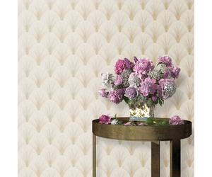 Elle By Erismann Luxury Avantgarde Vinyl Wallpaper In Natural And Gold