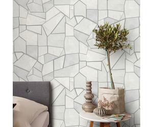 Elle By Erismann Mosaique Textured Vinyl Wallpaper