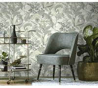 Elle By Erismann Paradise Floral - Green And Sliver