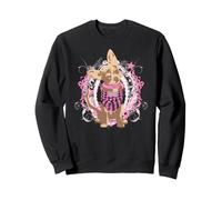 Elle Coquette Bruiser In Glamours Pink Outfit Art Portrait Sweatshirt