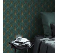 Elle Decoration 4 Avant Garde Wallpaper Green/Gold 10451-19