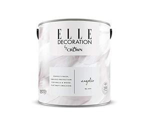 ELLE Decoration by CROWN 2.5L Flat MATT Emulsion Paint - Angelic No 606