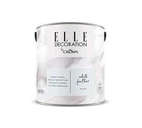 ELLE Decoration by CROWN 2.5L Flat MATT Emulsion Paint - White Feather No 604