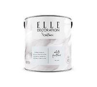 ELLE Decoration by CROWN 2.5L Flat MATT Emulsion Paint - White Feather No 604