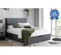 Elle Decoration Model 1 Ottoman Bed Frame, Small Double, Grey