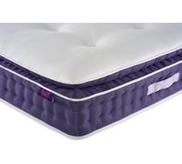 ELLE Decoration The Amethyst Luxury Wool Pocket Spring, Double Bed Mattress, Handmade Natural Pressure Relieving, Weight Distributing Pillowtop