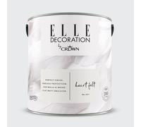 ELLE Decoration by CROWN 2.5L Flat MATT Emulsion Paint - Heart Felt No 621