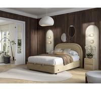 ELLE Home Emmeline Ottoman Bed Frame King Gimma Lemon