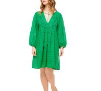 Elle Jane Embroidery Anglaise Beach Dress in Green - L - Green