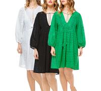 Elle Jane Embroidery Anglaise Beach Dress Multi Pack - S - Multi