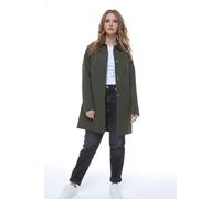 Elle Jennifer Single Breasted Basic Mac In Green Green