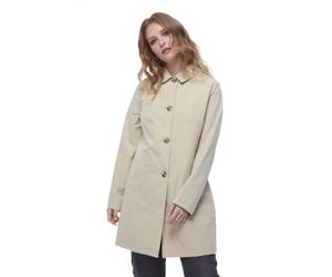 Elle Jennifer Single Breasted Basic Mac In Ivory Ivory