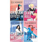 Elle Kennedy Collection 4 Books Set (The Graham Effect, The Dixon Rule, The Charlie Method & Body Check)