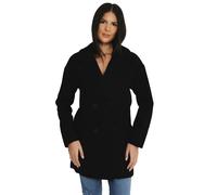 Elle Ladies Alice Wool Coat - Black - 42 - Black