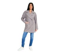Elle Ladies Alice Wool Coat - Grey - 38 - Grey