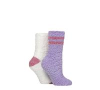 Elle Ladies Fluffy and Cosy Blissful Bed Time Socks Pack of 2