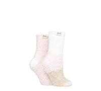 Elle Ladies Fluffy and Cosy Blissful Bed Time Socks Pack of 2 (Shetland Broad, 4-8)