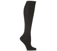 ELLE Ladies Plain Bamboo Knee High Socks Soft, Breathable & Cooling Long 2 Pair Multipack Size 4-8 Colourful for Everyday Casual Wear Cocoa 4-8