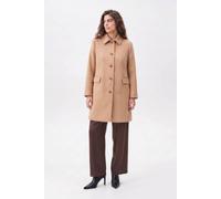 ELLE Women's Pepper Tailored Single-Breasted Coat in Camel | Size: 8