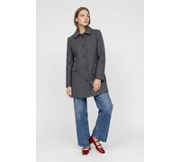 ELLE Women's Pepper Tailored Single-Breasted Coat in Dark Grey | Size: 14