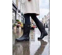 Elle Sport Buckle Detail Wellington Boots In True Black True Black