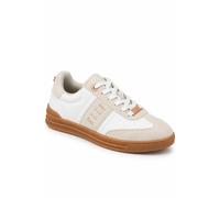 Elle Sport Lace Up Gum Sole Trainers In Soft White Soft White