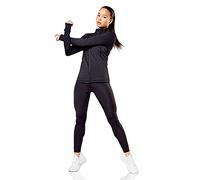 Elle Sport Signature Zip Through Top Womens Black Large