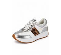 Elle Sport Women's Metallic Chunky Trainer In Silver Silver