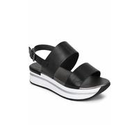 Elle Sport Women's Platform Flatform Buckle Strap Sandals in True Black | Size: 5 Elle Sport True Black 5