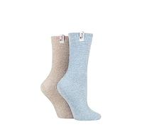 Elle Women Chenille Boot Socks Pack of 2 (Raw Silk, 4-8)