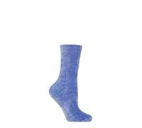 Elle Women’s Gift Boxed Socks - Cosy, Soft & Silky Chenille Lounge Socks, Plain, Gift Idea, Present for Christmas 1 Pair Size 4-8 (UK, Numeric, 4, 8, Regular, Regular, Powder Blue)