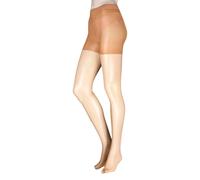 ELLE Women's 1 Pair 20 Denier Shaping Tights - Smooth Supportive Everyday Fit in Brown | Size: Large