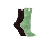 Elle 2 Pair Chenille Leisure Socks Multi 4-8