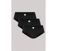 ELLE Women's 3 Pack Super Soft Cotton Heritage Patch Shorts in Black | Size: Medium