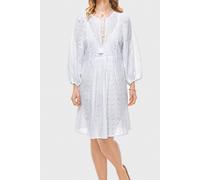 Elle Jane Embroidery Anglaise Beach Dress in White - M