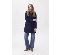 ELLE Women's Pepper Tailored Single-Breasted Coat in Navy | Size: 10