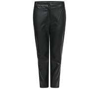 Elle Tiana Fleece Lined Faux Leather Trousers - 8 - Black