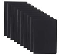 ELLECILA 12Pack A5 Lined Notebooks, 50 Sheets/100 Pages Lined Notepad, Kraft Softcover Pocket Notebook, Mini Memo Notepad for Writing, Painting, Classroom, Travel, Business, Office Supplies (Black)