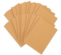 ELLECILA 24Pack A6 Notebooks, 60Page/30Sheet Brown Mini Memo Notepad, Kraft Softcover Pocket Notebook for Writing, Painting, Classroom, Travel, Business, Office Supplies, 9 × 14cm